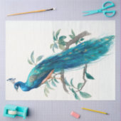 Decoupage Natures Crown Botanical Peacock  Seidenpapier (Basteln)