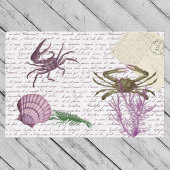 Decoupage Nautical Crab Crustacean Seidenpapier