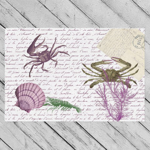 Decoupage Nautical Crab Crustacean Seidenpapier
