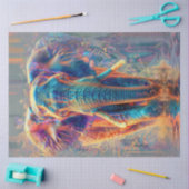 Decoupage Neon farbig Majestic Elephant Seidenpapier (Basteln)