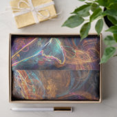 Decoupage Neon Whale Art Seidenpapier (Geschenk)