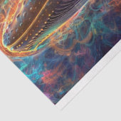 Decoupage Neon Whale Art Seidenpapier (Ausschnitt)