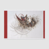 Decoupage Niedlich Steampunk Weiße Maus in Hat R 1 Seidenpapier (Vorderseite)