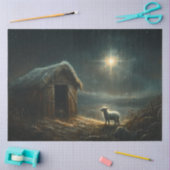 Decoupage North Star Lamb Jesus Birth Seidenpapier (Basteln)