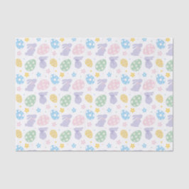 Decoupage Oaster Bunny Eggs Pastell Seidenpapier