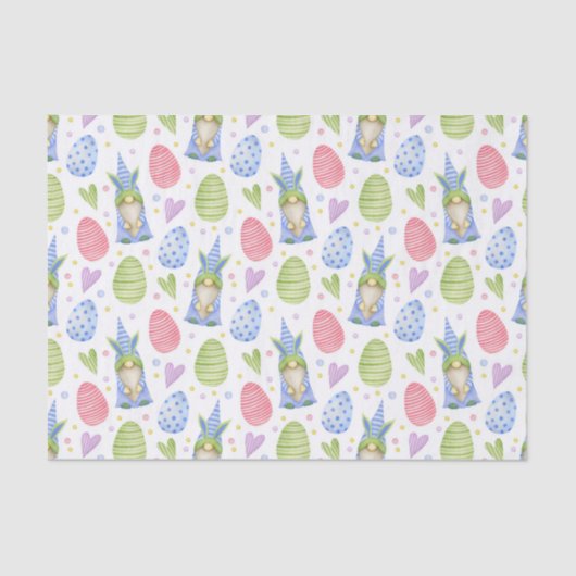 Decoupage Oaster Gnome Bunny Seidenpapier (Vorderseite)