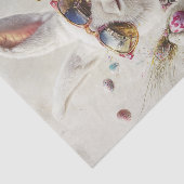 Decoupage Oaster Rabbit Leather Jacket Egg Hunt Seidenpapier (Ausschnitt)