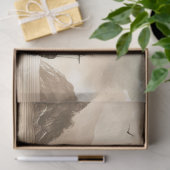 Decoupage Ocean Segelschiff Wasserfarbe Seidenpapier (Geschenk)