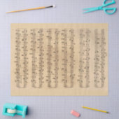 Decoupage of Sheet Music Vintag Handgeschriebene K Seidenpapier (Basteln)