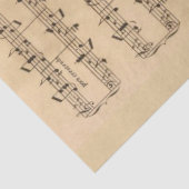 Decoupage of Sheet Music Vintag Handgeschriebene K Seidenpapier (Detail)