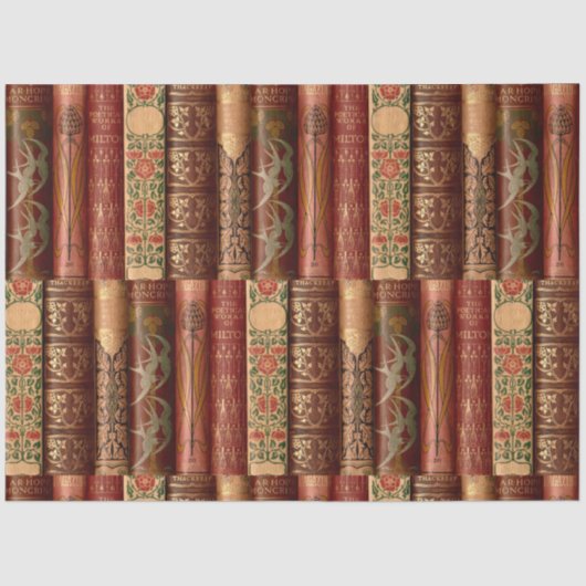 Decoupage Old Book Spines Milton Seidenpapier (Vorderseite)