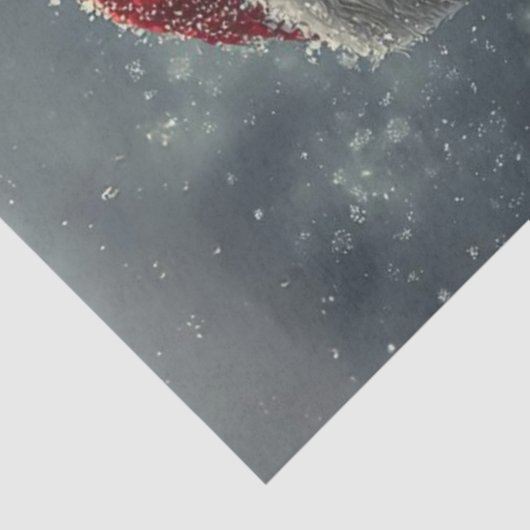 Decoupage Ole Saint Nick Santa Claus Seidenpapier (Ausschnitt)