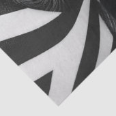 Decoupage Optical Black White Face Illusion Seidenpapier (Ausschnitt)