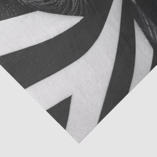 Decoupage Optical Black White Face Illusion Seidenpapier (Ausschnitt)