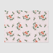 Decoupage Or Gifting Hand-Painted Florals Blush Seidenpapier (Vorderseite)