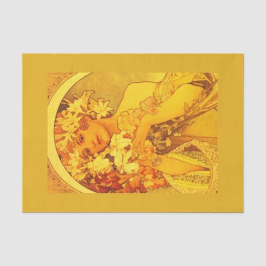 Decoupage Paper 10"x15" - Alphonse Mucha 26 Seidenpapier (Vorderseite)