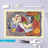 Decoupage Paper 10"x15" - Alphonse Mucha 3 Seidenpapier (Handwerk)