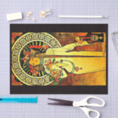 Decoupage Paper 10"x15" - Alphonse Mucha 6 Seidenpapier (Handwerk)