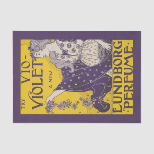 Decoupage Paper 10"x15" - Vintage Ad 1 Seidenpapier (Vorderseite)