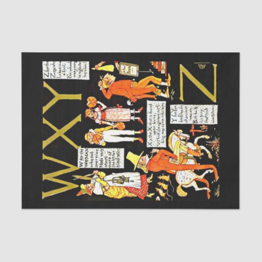 Decoupage Paper 10"x15" - Walter Crane 18 Seidenpapier (Vorderseite)