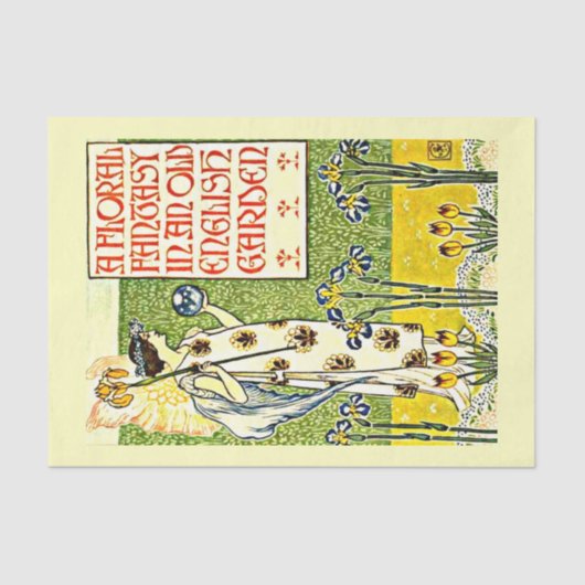 Decoupage Paper 10"x15" - Walter Crane 27 Seidenpapier (Vorderseite)