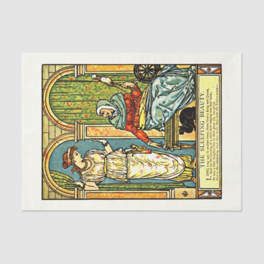 Decoupage Paper 10"x15" - Walter Crane 7 Seidenpapier (Vorderseite)