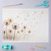 Decoupage Paper Botanical Dandelion Blume Seidenpapier (Basteln)