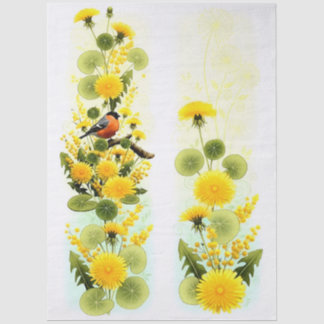 Decoupage Paper Colorful Garden Seidenpapier