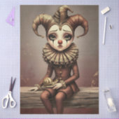 Decoupage Paper Melancholic Clown Seidenpapier (Basteln)