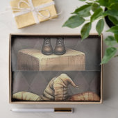 Decoupage Paper Melancholic Clown  Seidenpapier (Geschenk)