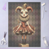 Decoupage Paper Melancholic Clown  Seidenpapier (Basteln)