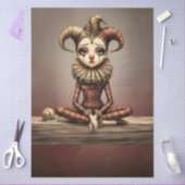 Decoupage Paper Melancholic Clown  Seidenpapier (Basteln)