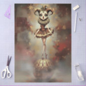 Decoupage Paper Melancholic Clown  Seidenpapier (Basteln)