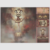 Decoupage Paper Melancholic Clown  Seidenpapier (Vorderseite)
