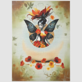 Decoupage Paper Whimsical Flower Fairy Seidenpapier