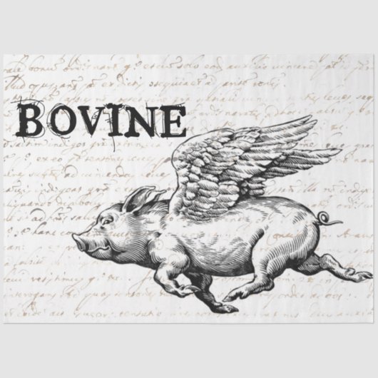 Decoupage-Papier für Schweine Seidenpapier (Vorderseite)