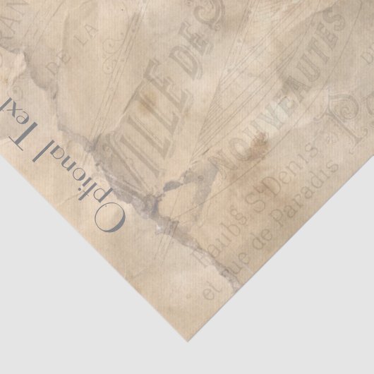 Decoupage Papierparis Collage Seidenpapier (Ausschnitt)