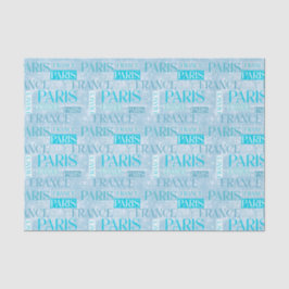 Decoupage Paris Blue Birthday Party Brautparty Seidenpapier