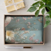 Decoupage Pastel Ostereier und Blume Seidenpapier (Geschenk)