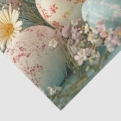 Decoupage Pastel Ostereier und Blume Seidenpapier (Ausschnitt)