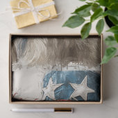 Decoupage Patriotic Golden Retriever 250th Seidenpapier (Geschenk)