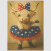 Decoupage Patriotic Highland Ballerina Tutu  Seidenpapier (Vorderseite)