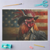 Decoupage Patriotic USA Flag Rooster Seidenpapier (Basteln)