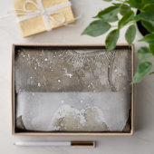 Decoupage Pferd mit Cowboy Hat Winterszene Seidenpapier (Geschenk)