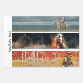 Decoupage-Pferde Handsäge & Schild Designs  Geschenkpapier Set (Vorderseite 2)