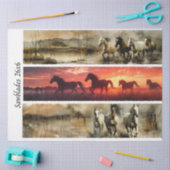 Decoupage-Pferde Handsäge & Schild Designs Seidenpapier (Basteln)