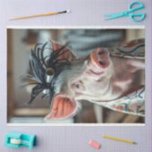 Decoupage Pig Penelope im Salon Seidenpapier (Basteln)