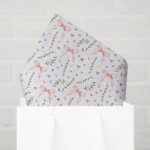 Decoupage Pink Bows Floral Geburtstagsdusche Hochz