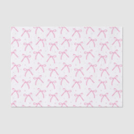 Decoupage Pink Bows Watercolor Seidenpapier