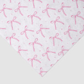 Decoupage Pink Bows Watercolor Seidenpapier (Ausschnitt)